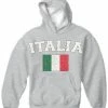 Bewild Italy "Italia" Vintage Flag International Hoodie Nationality & Ethnic