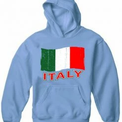 Bewild Italy Vintage Flag Adult Hoodie