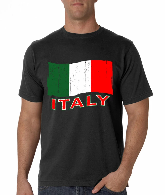 Bewild Nationality & Ethnic Italy Vintage Flag Men's T-Shirt 5 Bewild Nationality & Ethnic Italy Vintage Flag Men's T-Shirt