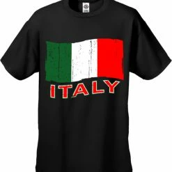 Bewild Nationality & Ethnic Italy Vintage Flag Men's T-Shirt