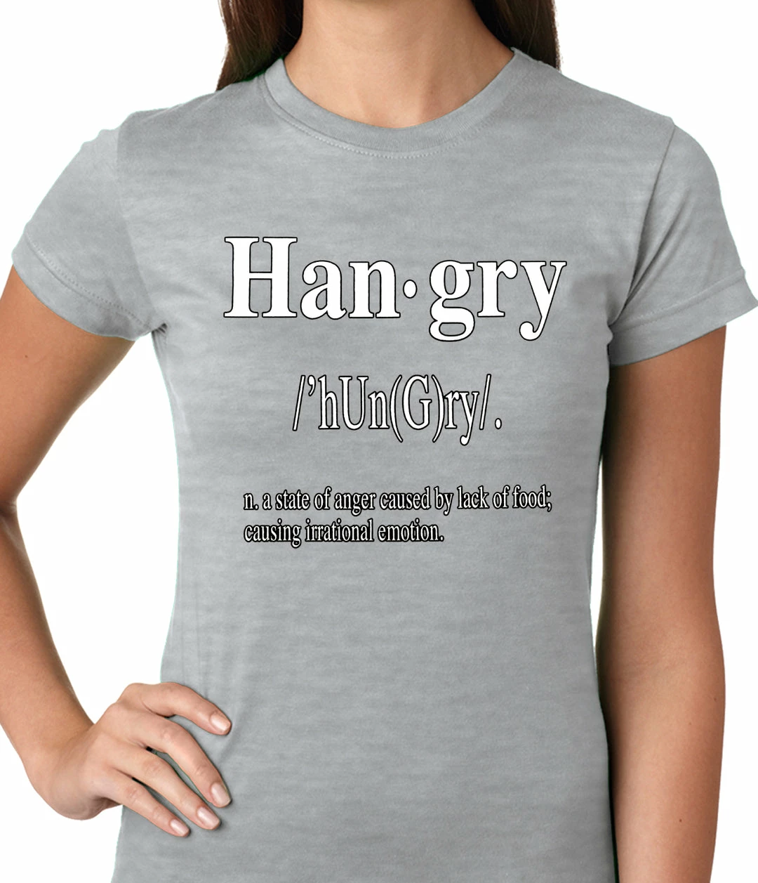 Bewild Hangry Definition Ladies T-shirt 3 Bewild Hangry Definition Ladies T-shirt