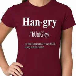Bewild Hangry Definition Ladies T-shirt 18 Bewild Hangry Definition Ladies T-shirt