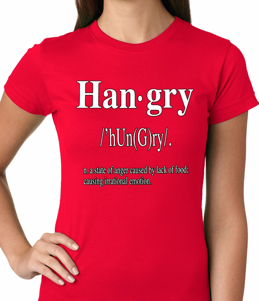 Bewild Hangry Definition Ladies T-shirt 11 Bewild Hangry Definition Ladies T-shirt