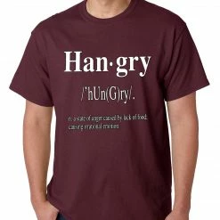 Bewild Hangry Definition Mens T-shirt Cool Funny & Offensive 18 Bewild Hangry Definition Mens T-shirt Cool Funny & Offensive