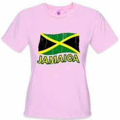 Bewild Jamaica Vintage Flag Girl's T-Shirt