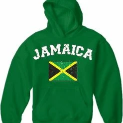 Bewild Jamaica Vintage Flag International Hoodie Nationality & Ethnic
