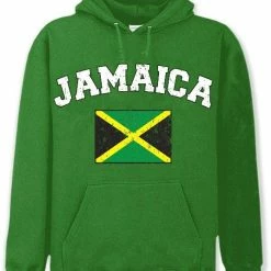 Bewild Jamaica Vintage Flag International Hoodie Nationality & Ethnic