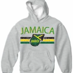 Bewild Jamaica Vintage Shield International Hoodie Nationality & Ethnic