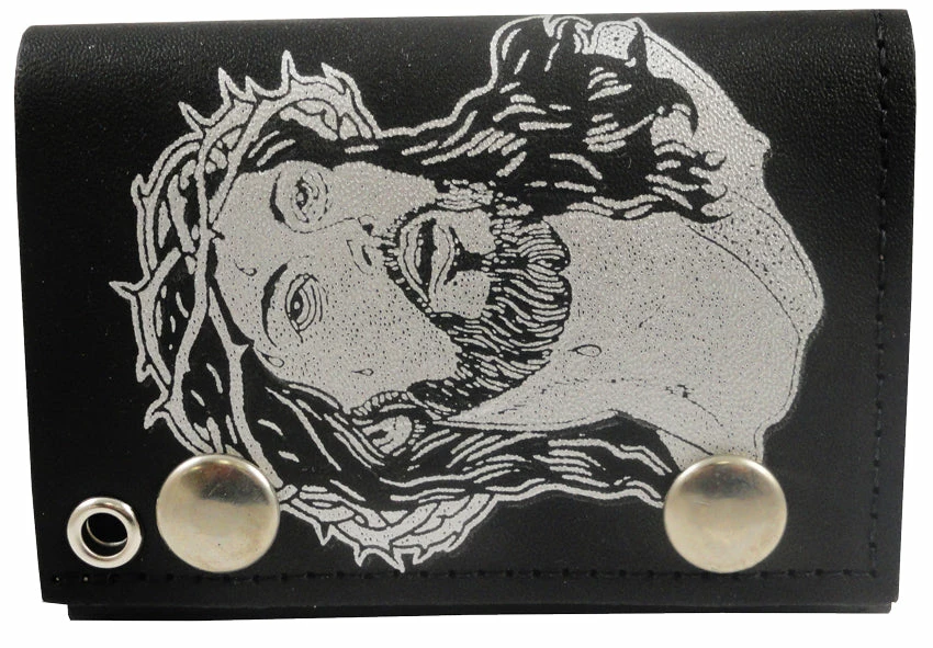 Bewild Wallets & Chains Jesus Christ Genuine Leather Chain Wallet 5 Bewild Wallets & Chains Jesus Christ Genuine Leather Chain Wallet