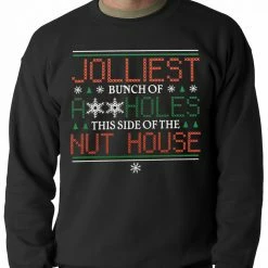 Bewild Jolliest A**holes Adult Crewneck