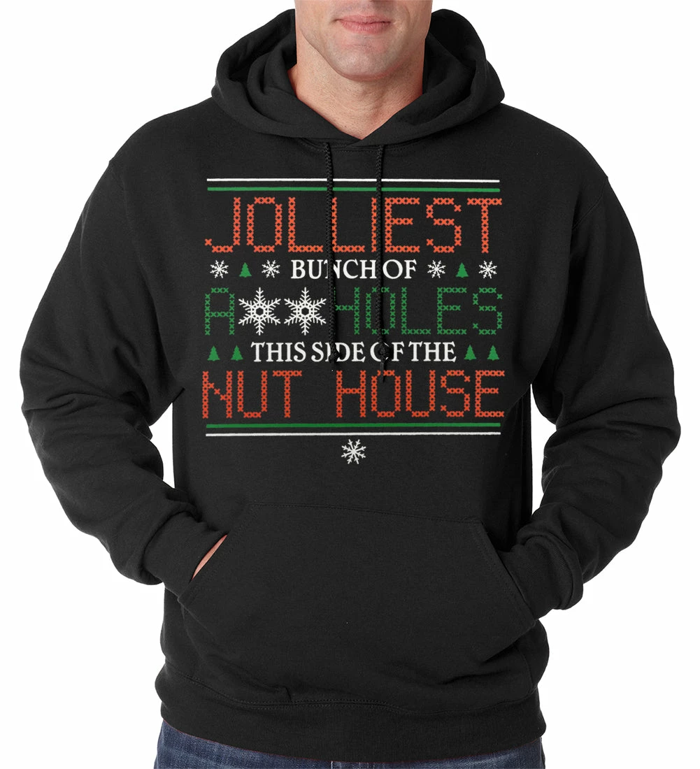 Bewild Jolliest A**holes Adult Hoodie Holiday Prints 4 Bewild Jolliest A**holes Adult Hoodie Holiday Prints