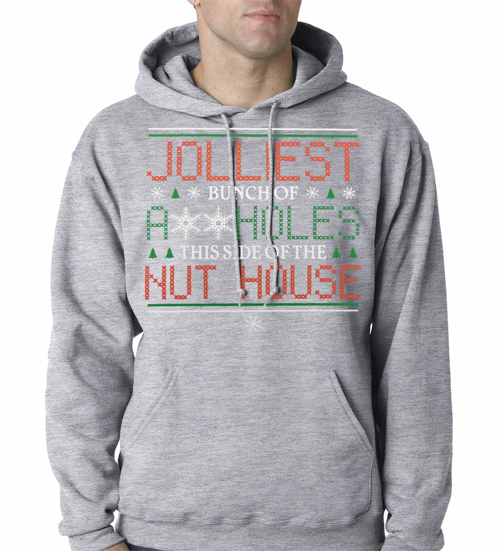 Bewild Jolliest A**holes Adult Hoodie Holiday Prints 6 Bewild Jolliest A**holes Adult Hoodie Holiday Prints