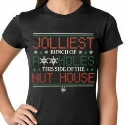 Bewild Jolliest A**holes Girls T-shirt Holiday Prints