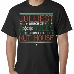 Bewild Jolliest A**holes Mens T-shirt Holiday Prints