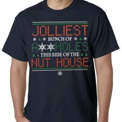 Bewild Jolliest A**holes Mens T-shirt Holiday Prints