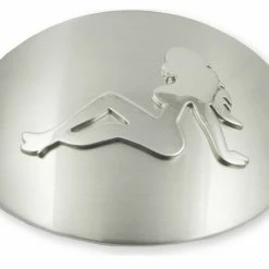 Bewild Jumbo Chrome Trucker Babe Buckle With FREE Leather Belt Belt Buckles