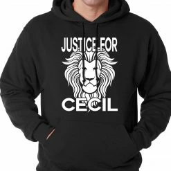 Bewild Justice For Cecil The Lion Adult Hoodie Say It Loud