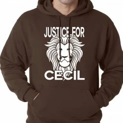Bewild Justice For Cecil The Lion Adult Hoodie Say It Loud