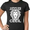Bewild Justice For Cecil The Lion Ladies T-shirt