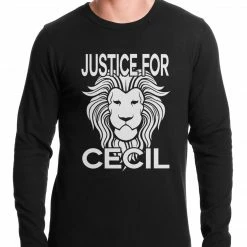 Bewild Say It Loud Justice For Cecil The Lion Thermal Shirt