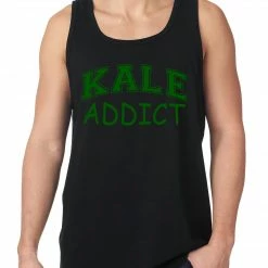 Bewild Cool Funny & Offensive Kale Addict Tank Top