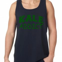 Bewild Cool Funny & Offensive Kale Addict Tank Top