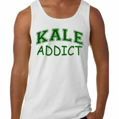 Bewild Cool Funny & Offensive Kale Addict Tank Top