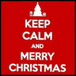 Bewild Keep Calm And Merry Christmas Men's T- Shirt Holiday Prints