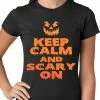 Bewild Keep Calm And Scary On Funny Halloween Ladies T-shirt Halloween Prints 2 Bewild Keep Calm And Scary On Funny Halloween Ladies T-shirt Halloween Prints