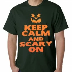 Bewild Halloween Prints Keep Calm And Scary On Funny Halloween Mens T-shirt