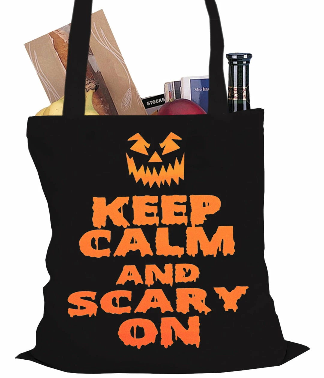 Bewild Halloween Prints Keep Calm And Scary On Funny Halloween Tote Bag 3 Bewild Halloween Prints Keep Calm And Scary On Funny Halloween Tote Bag