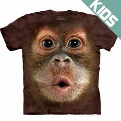 Bewild Kid's Baby Orangutan Big Face T-Shirt The Mountain Apparel