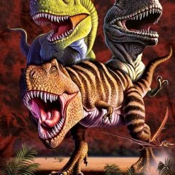 Bewild The Mountain Apparel Kid's T-Rex Collage Big Face T-Shirt