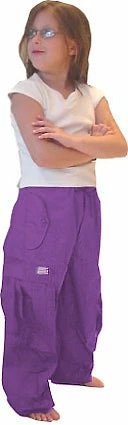 Bewild Kids UFO Kids Unisex Basic UFO Pants (Dark Purple)