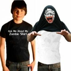 Bewild Halloween Costume T-Shirt - Ask Me About My Zombie Shirt Youth T-Shirt Cool Funny & Offensive
