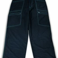 Bewild Kikwear 28" Microfiber Contrast Pants (Black / Green / Blue)