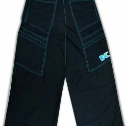 Bewild Kikwear 28" Microfiber Contrast Pants (Black / Green / Blue)