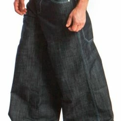 Bewild Kikwear Jeans - Kikwear 32" Bottom Super Deluxe Wide Leg Pant (Black Denim)