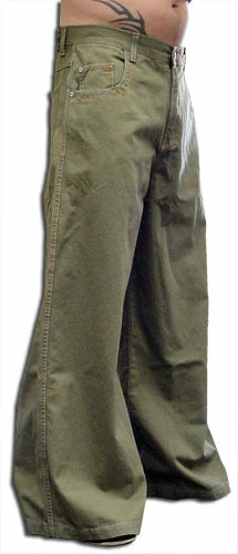 Bewild Kikwear 32'' Twill Old Skool Pants (Olive)