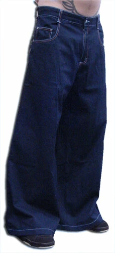 Bewild Kikwear Jeans - Kikwear 42" Severe New Skool Cotton Pants (Dark Blue)