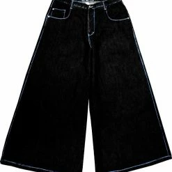 Bewild Kikwear Jeans - Kikwear 42" Wide Leg Soft Denim Jeans (Black)