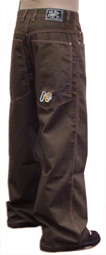 Bewild Kikwear Jeans - Kikwear New Skool 26" Bottom Pants (Brown) 5 Bewild Kikwear Jeans - Kikwear New Skool 26" Bottom Pants (Brown)