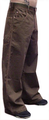 Bewild Kikwear Jeans - Kikwear New Skool 26" Bottom Pants (Brown)