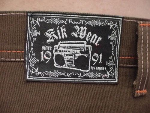 Bewild Kikwear Jeans - Kikwear New Skool 26" Bottom Pants (Brown) 9 Bewild Kikwear Jeans - Kikwear New Skool 26" Bottom Pants (Brown)