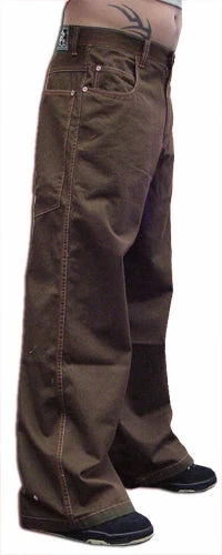 Bewild Kikwear Jeans - Kikwear New Skool 26" Bottom Pants (Brown)