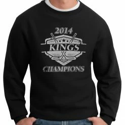 Bewild Sport Inspiration Kings Hockey 2014 Champions Champions Crewneck Sweatshirt