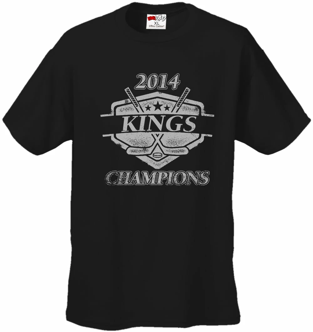 Bewild Sport Inspiration Kings Hockey 2014 Champions Champions Men's T-Shirt 5 Bewild Sport Inspiration Kings Hockey 2014 Champions Champions Men's T-Shirt