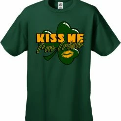 Bewild Kiss Me I'm Irish Shamrock Men's T-Shirt