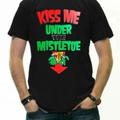 Bewild Kiss Me Under The Mistle Toe Christmas T-Shirt