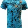 Bewild Konflic Big Cross Eagle All Over Print Mens T-Shirt (Blue)